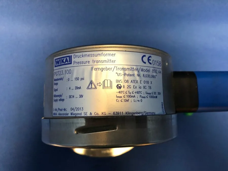 Трубопроводная арматура WIKA PGT23.100 Bourdon Tube Pressure Gauge w/ Output Sig