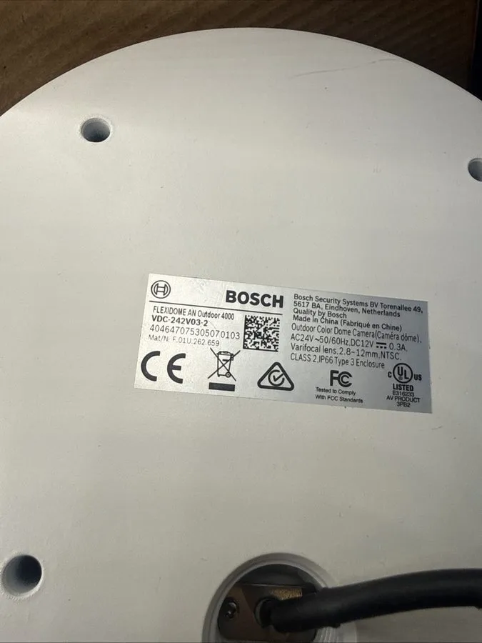Камера X12 Bosch VDC-242V03-2 Flexidome AN Outdoor 4000 Security Camera — фото лота 2
