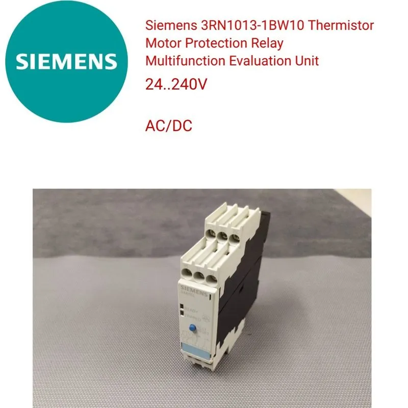 Реле защиты SIEMENS 3RN1013-1BW10 Motor Protection Relay — фото лота 1