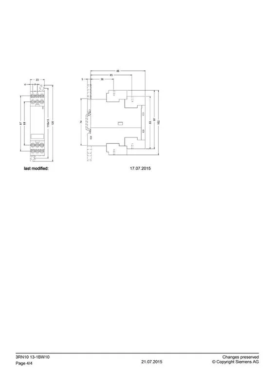 Реле защиты SIEMENS 3RN1013-1BW10 Motor Protection Relay — фото лота 4