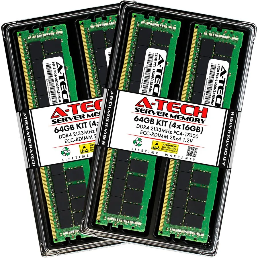 Модуль памяти 32GB (2x 16GB) DDR4 PC4-2133P-R ECC Reg Server RAM для Dell PowerE
