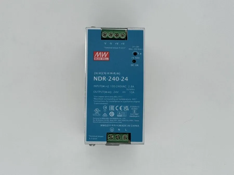 Блок питания MEAN WELL NDR-240-24 24VDC 10 Amp 240W Industrial DIN Rail Power Su