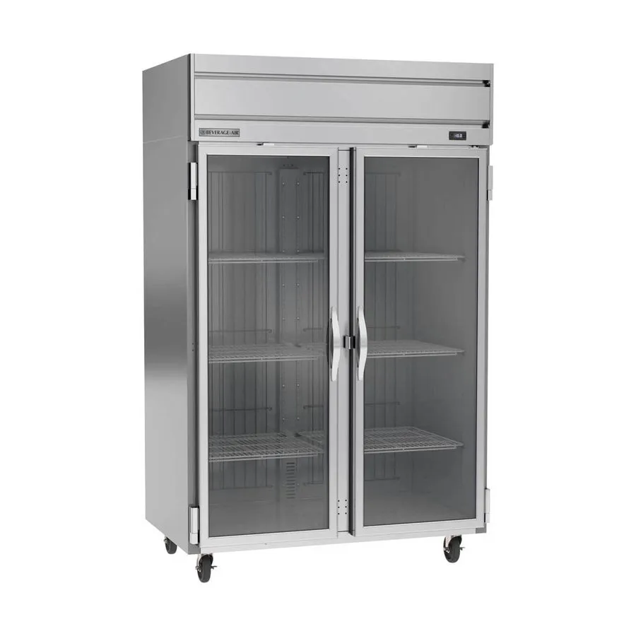 Морозильный шкаф Beverage Air HF2HC-1G 52" 2-Section Reach-In Freezer w/ 2 Glass — фото лота 1