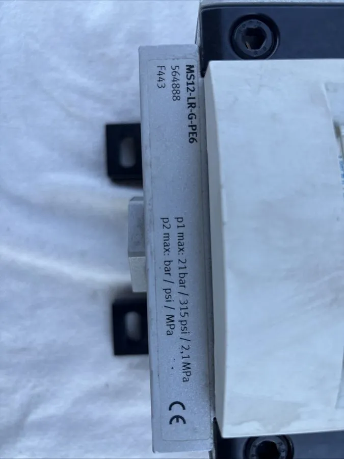 Трубопроводная арматура FESTO MS12-LR-G-PE6 PRESSURE REGULATOR — фото лота 2