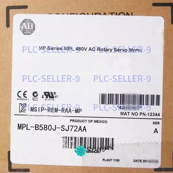 Серводвигатель MPL-B580J-SJ72AA Servo Motor Allen-Bradley 3.8kW 480V AC