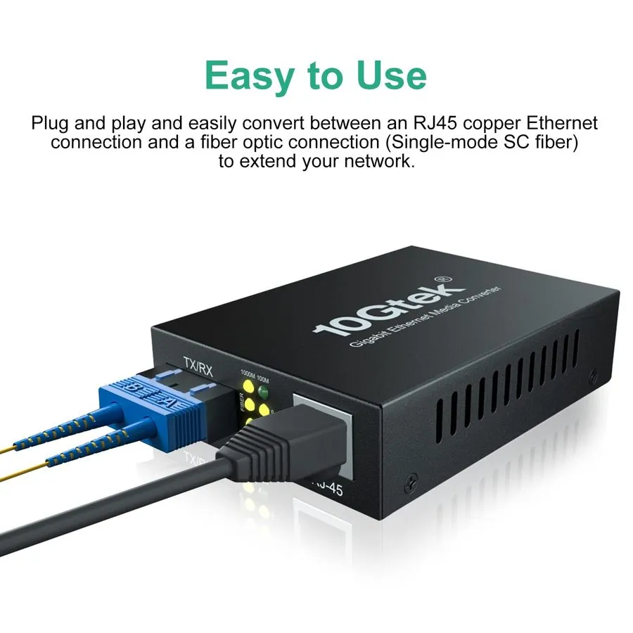 Медиаконвертер Gigabit Ethernet Fiber Media Converter 1000BaseLX SFP 1.25Gb/s 13
