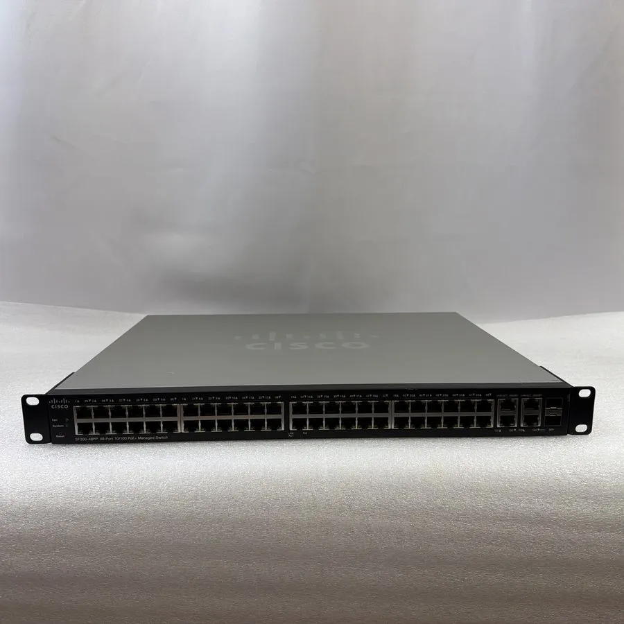 Коммутатор Cisco SF300-48PP-K9 48 port POE-+ switch with GIG uplink — фото лота 1