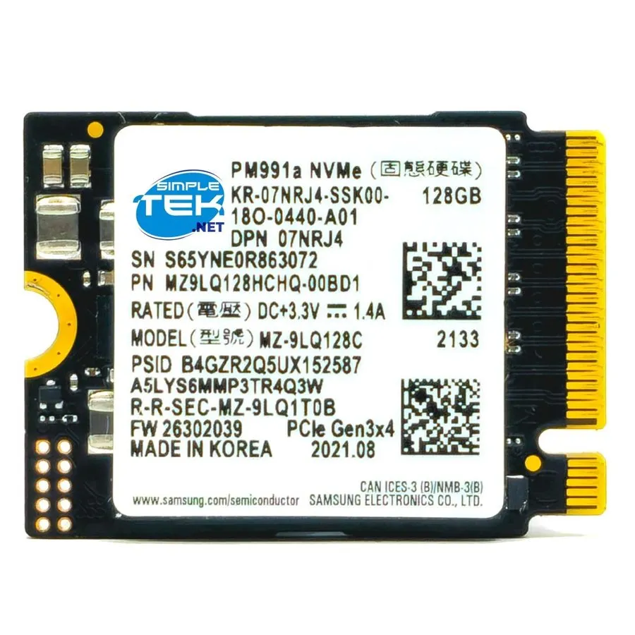 SSD-накопитель Samsung PM991a MZ-9LQ128C NVMe M.2 2230 PCIe 3.0 x4 SSD 128GB — фото лота 2