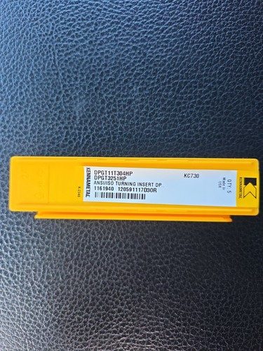 Режущий инструмент KENNAMETAL KENLOC DPGT3251HP KC730 Carbide Indexable Turning  — фото лота 1