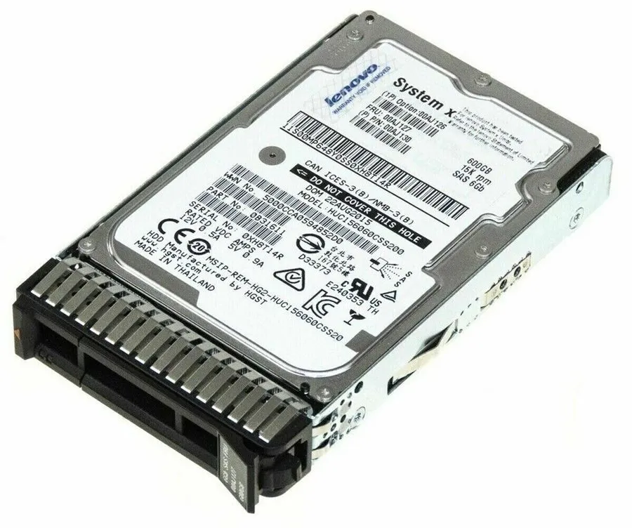 Жёсткий диск Lenovo 00AJ126 00AJ127 600GB 15K 12G 2.5" SAS G3HS X3650 M5 Hard Dr