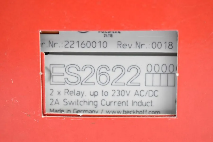 Реле Beckhoff ES2622 2-Channel Relay Output Terminal (EtherCAT)