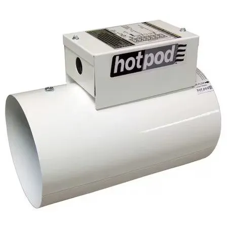 Вентилятор Hotpod Hp8-1440120-2T White Steel 10.5"L, 10.4"H Duct Fan Heatr