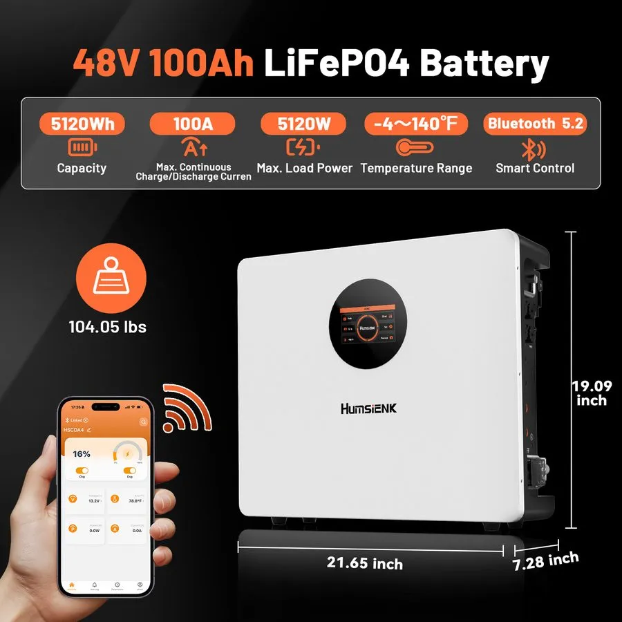 Аккумулятор 48V 100V LiFePO4 Battery +8KW Hybrid Solar Inverter Split Phase 6-Un — фото лота 2