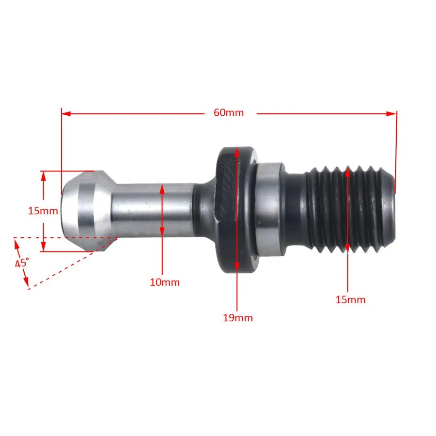Инструментальная оправка M16 BT40x45 Degree Pull Stud Retention Knob