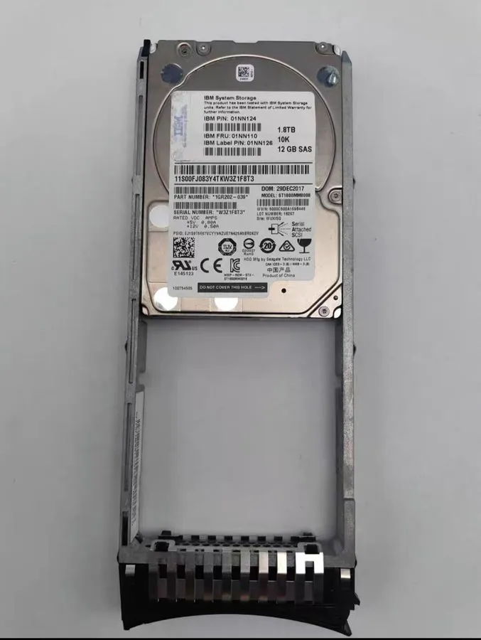Сервер IBM 01NN126 01NN124 01NN110 1.8TB SAS 10K 12Gb/s 2.5" V7000 server Hard D