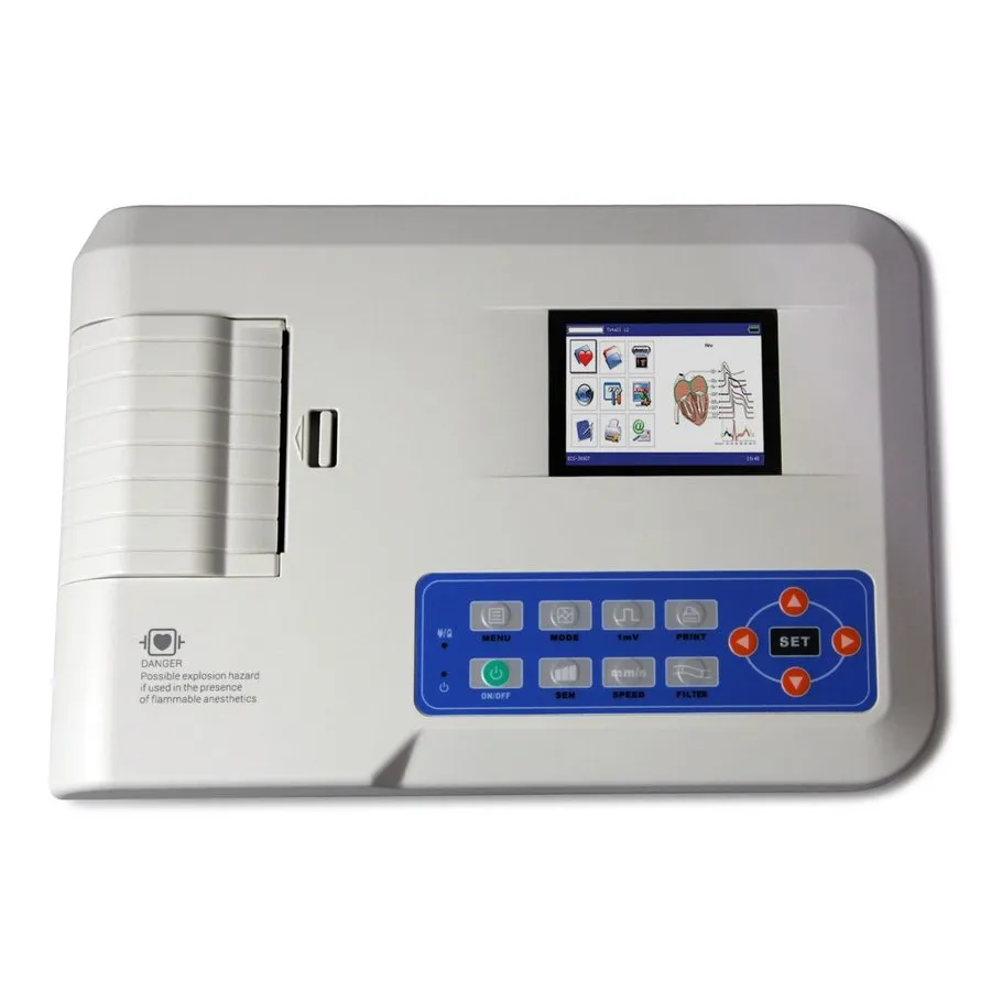 Электрокардиограф Veterinary 3 Channel 7Leads ECG/EKG Monitor Electrocardiograph