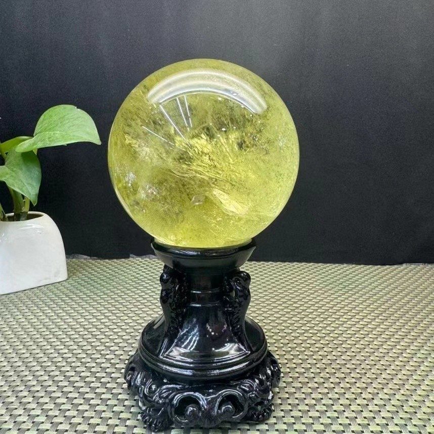 Лабораторный прибор 2.37LB TOP Natural citrine quartz ball carved crystal sphere