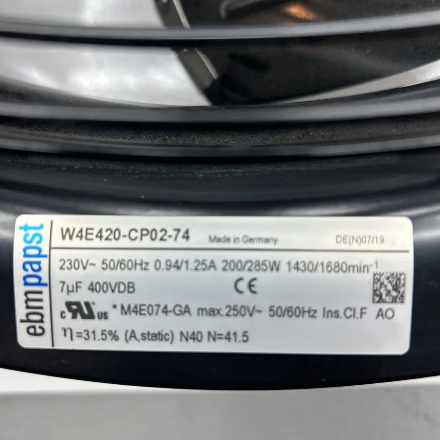 Вентилятор W4E420-CP02-74 EBM-PAPST AXIAL COOLING FAN 230v — фото лота 2