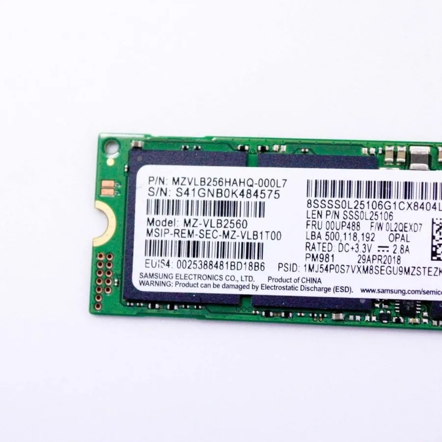 SSD-накопитель 512GB NVMe PCIe M.2 2280 SSD Samsung PM981 94% 97% Health — фото лота 1