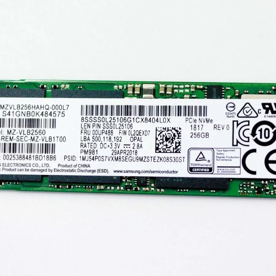 SSD-накопитель 512GB NVMe PCIe M.2 2280 SSD Samsung PM981 94% 97% Health — фото лота 2