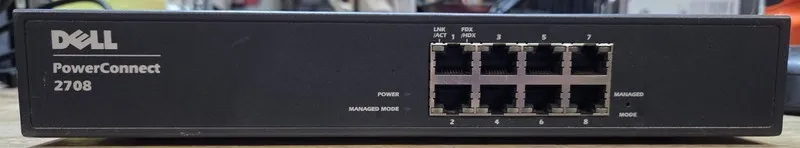 Коммутатор Dell PowerConnect 2708 8-Port Gigabit Ethernet Network Switch w/Power