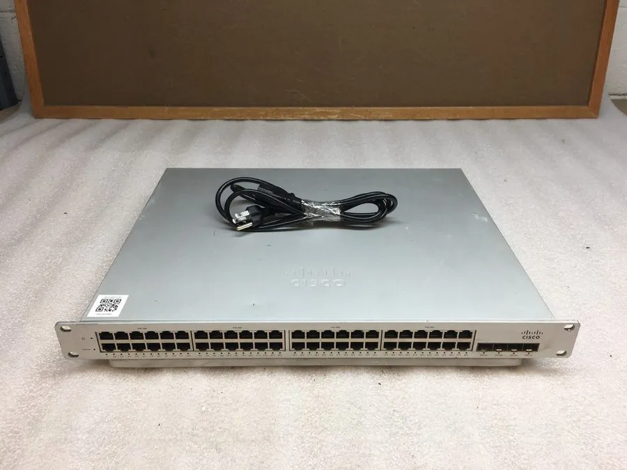 Коммутатор Cisco Meraki MS220-48LP-HW 48-Port Gigabit 370W PoE Switch UNCLAIMED