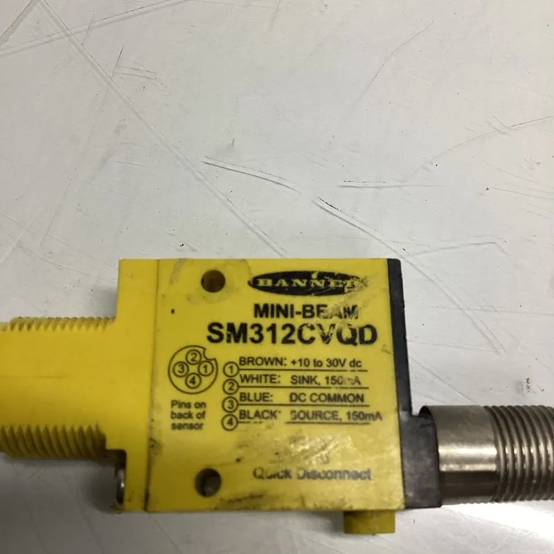 Фотоэлектрический датчик Banner Sm312cvqd Mini-Beam Photoelectric Sensor — фото лота 2