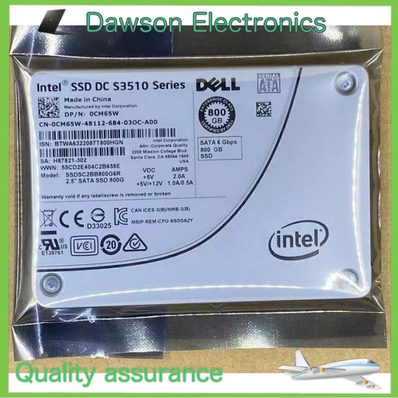 SSD-накопитель Dell 0CM65W Intel DC S3510 800GB SSD 2.5" SATA III 6Gb/s MLC SSDS