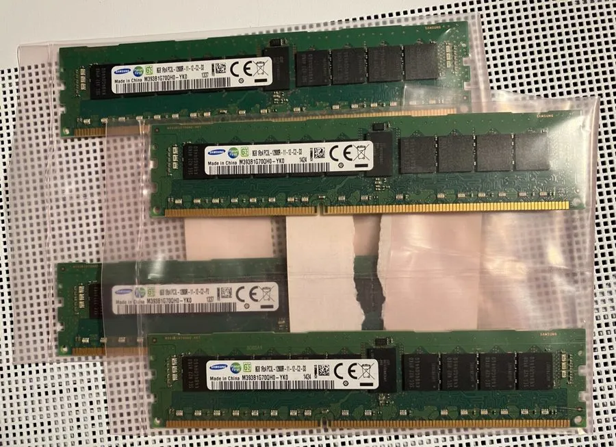 Модуль памяти Samsung 8GB 1Rx4 PC3L-12800R-11-12-C2-D3 M393B1G70QH0-YK0 DDR3 ECC