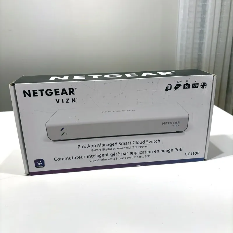 Коммутатор Netgear 8-Port Gigabit PoE App Managed Smart Cloud Switch 2 SFP Port