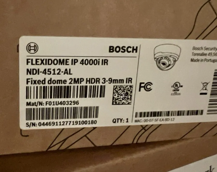 Камера Bosch NDI-4512-AL FLEXIDOME IP 4000i IR 2MP HDR IR Dome IP Camera