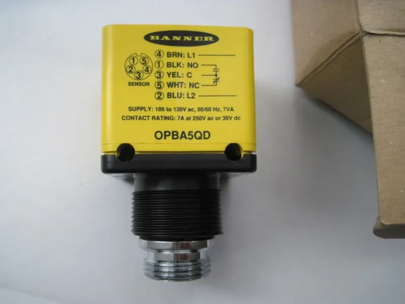 Фотоэлектрический датчик Banner OPBA5QD Photoelectric Sensor Power Block, 27198 — фото лота 1