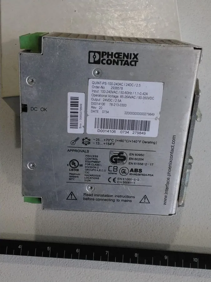 Блок питания Phoenix Power Supply QUINT-PS-100-240AC/24DC/2.5 2938578 OK