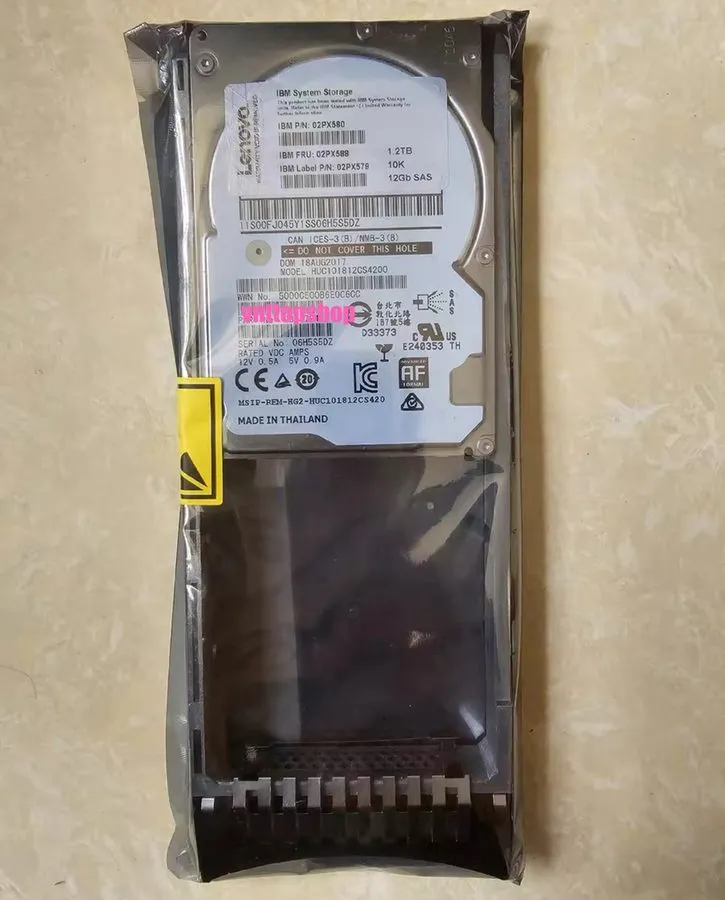 Жёсткий диск IBM 02PX580 02PX588 02PX579 1.2TB 10K RPM 2.5'' SAS 12Gb V5000E Har