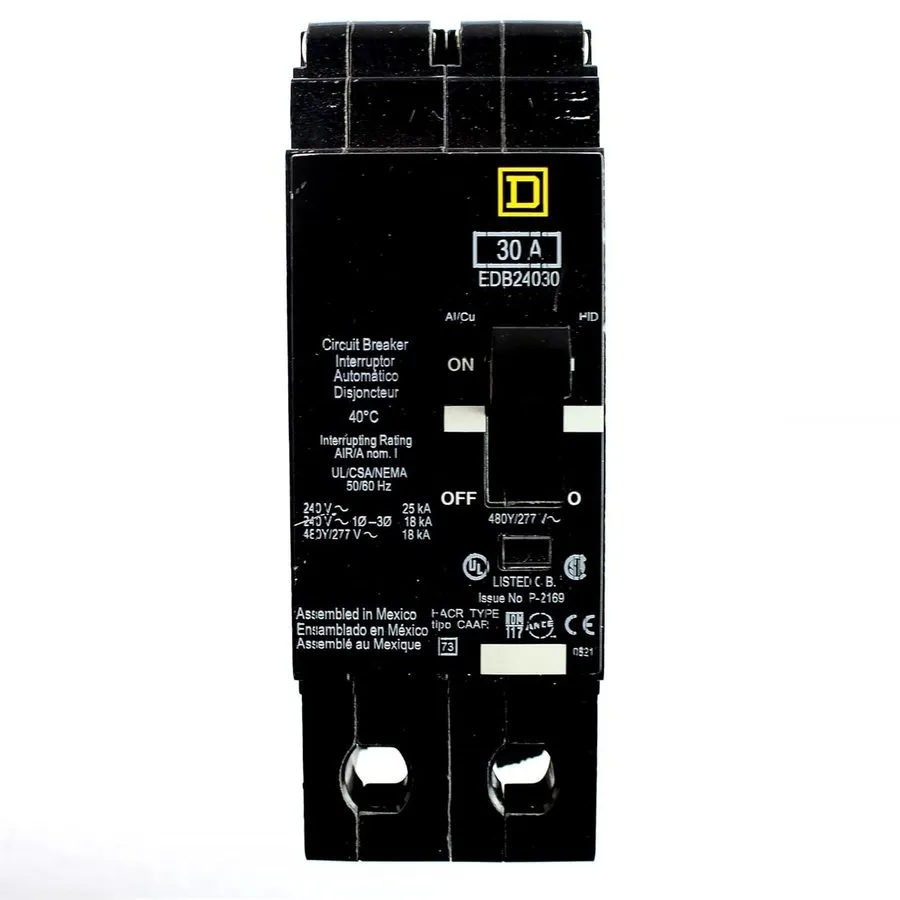 Автоматический выключатель SQUARE D EDB24030 Circuit Breaker,30A,Bolt On,277/480