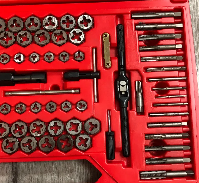 Режущий инструмент Snap-On Tools TDTDM500A 76-Piece Master Tap & Die Set w/ Case — фото лота 2