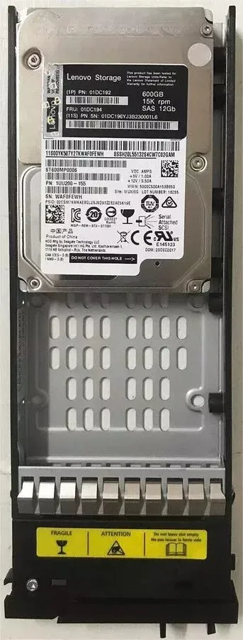 Сервер Lenovo / IBM 01DC192 01DC194 ThinkSystem 600GB 15K 2.5" SAS Hard Drive HD
