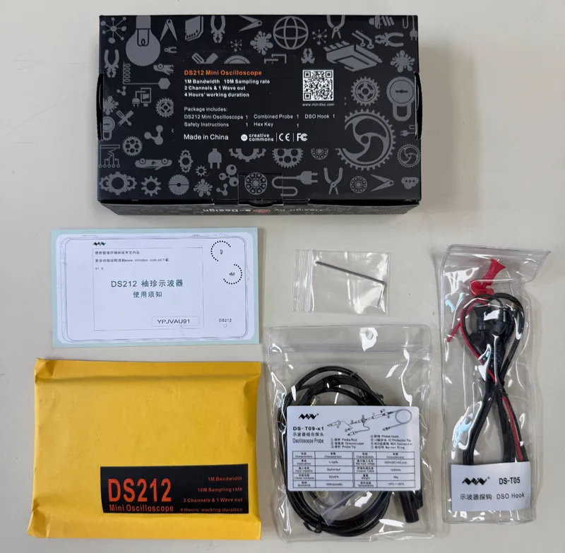 Осциллограф Miniware DS212 1MHz 10MSa/s Sample Rate Smart LCD Digital Storage Os — фото лота 1