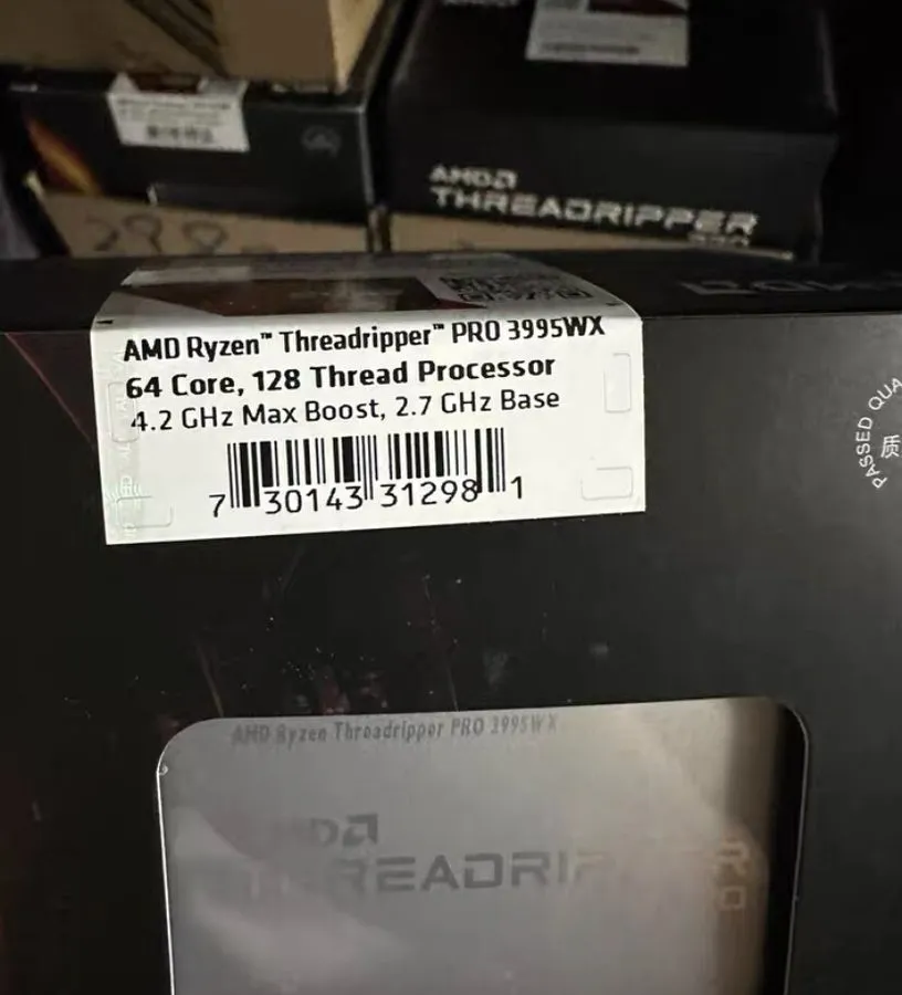 GPU-ускоритель AMD Ryzen Threadripper PRO 3995WX 64 Cores Up to 4.2GHz sWRX8 CPU