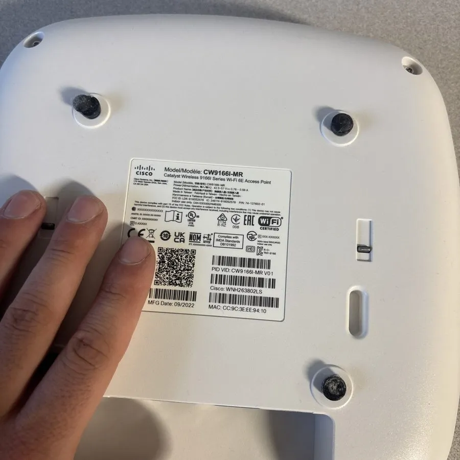 Точка доступа Wi-Fi Cisco Meraki (CW9166i-MR) Tri-Band Indoor Wireless Access Po