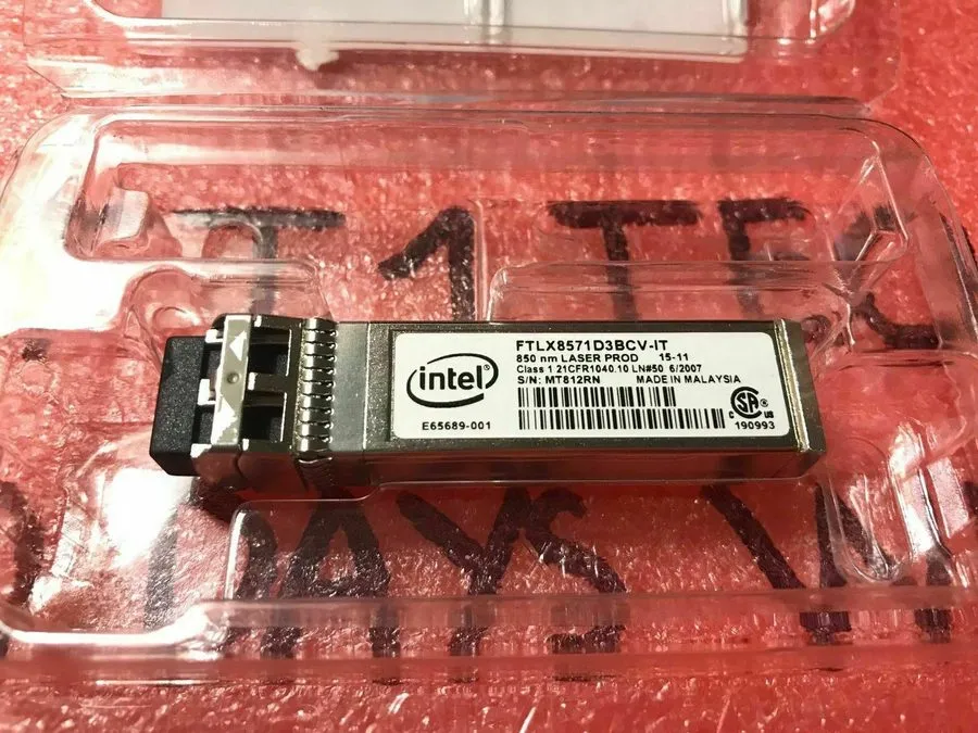Трансивер Intel 10G 850nm 300M SFP+ Optical Transceiver Dell FTLX8571D3BCV-IT E6