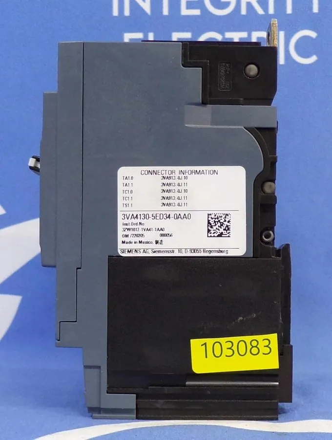 Автоматический выключатель 1 Siemens 3VA4130-5ED34-0AA0 480V 3-Pole Circuit Brea