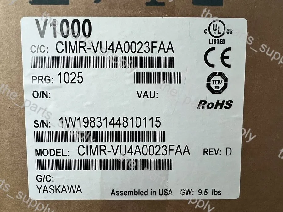 Частотный преобразователь Yaskawa V1000 VFD CIMR-VU4A0023FAA HVAC AAON DAIKIN JC