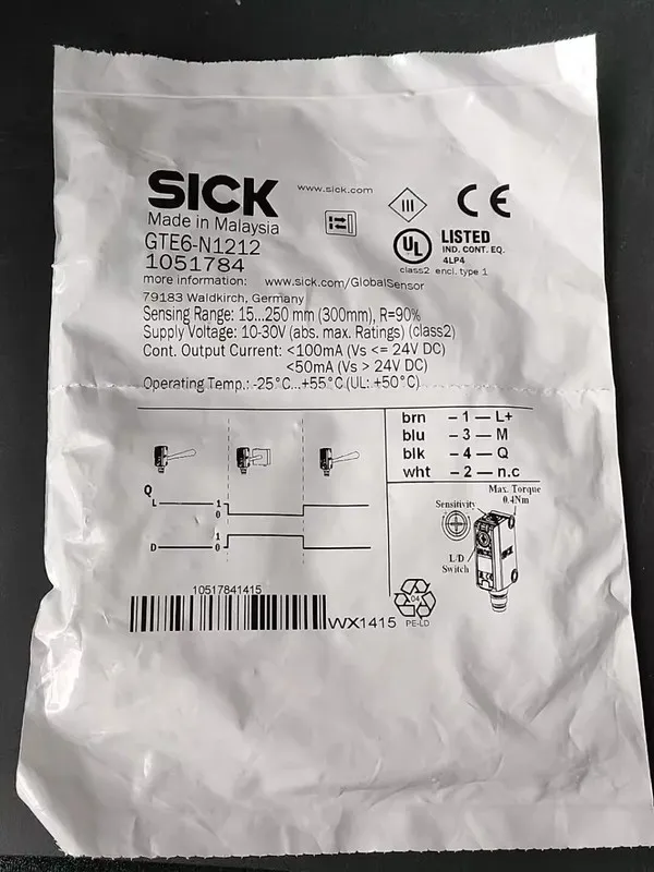 Фотоэлектрический датчик SICK GTE6-N1212 1051784 Photoelectric Sensor