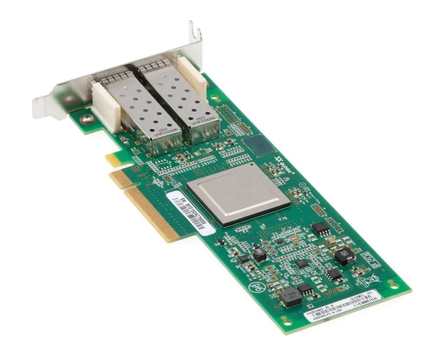 Контроллер QLogic QLE2562 2-Port 8Gb PCIe Fiber Channel FC HBA W/5 sfp's — фото лота 2