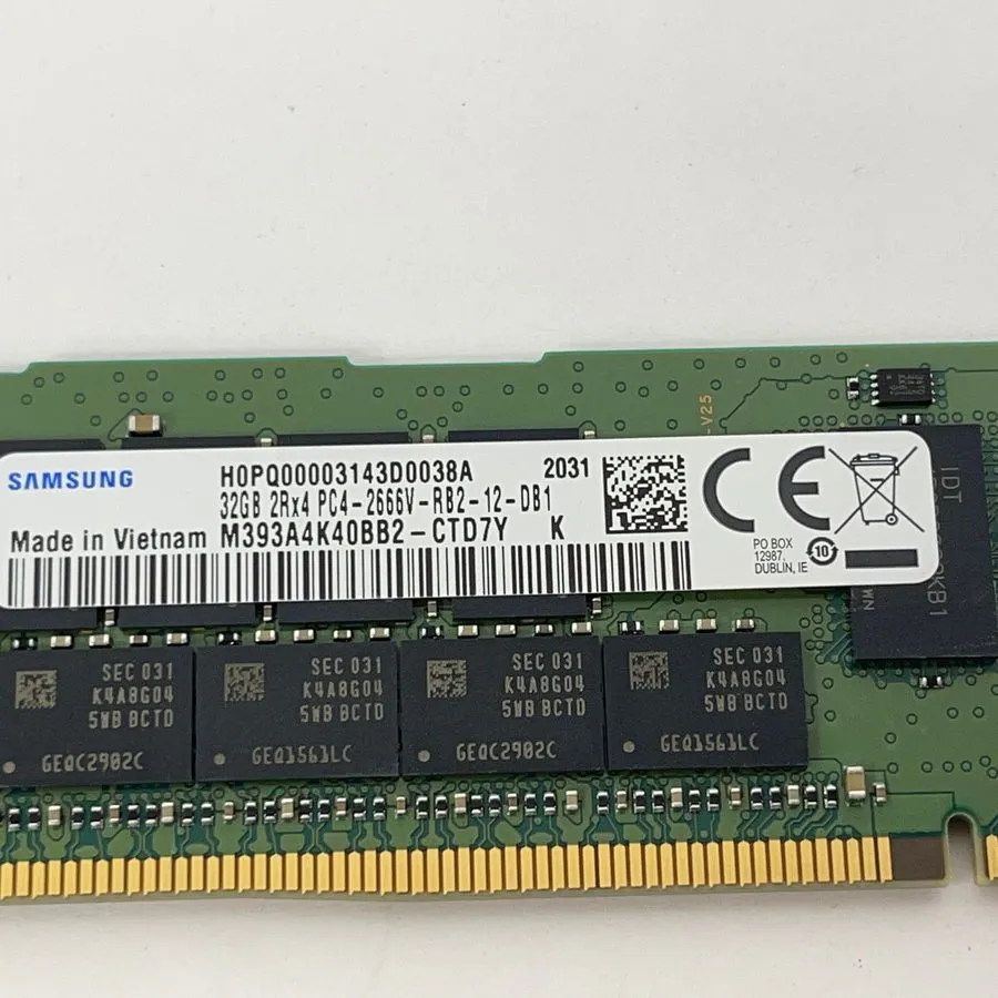 Модуль памяти Samsung 32GB 2Rx4 PC4 2666V M393A4K40CB2 Server Ram