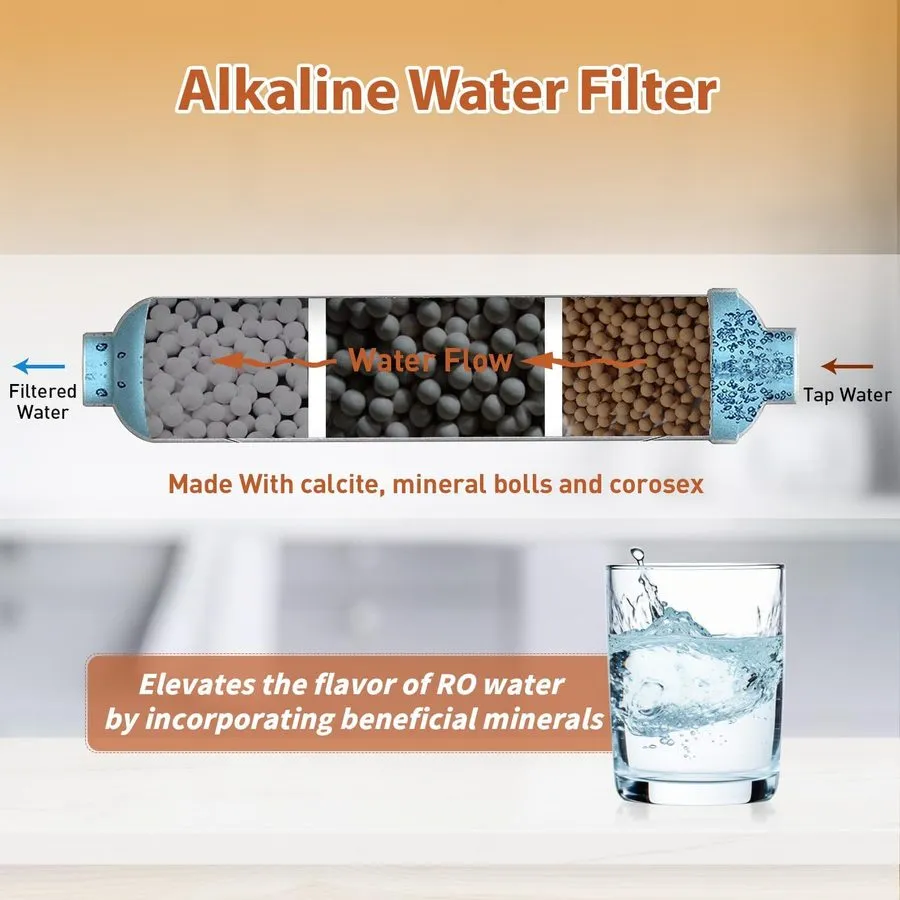 Насос RTW5AK SGS- Reverse Osmosis Alkaline Water Filter System, 6 Stage pH+