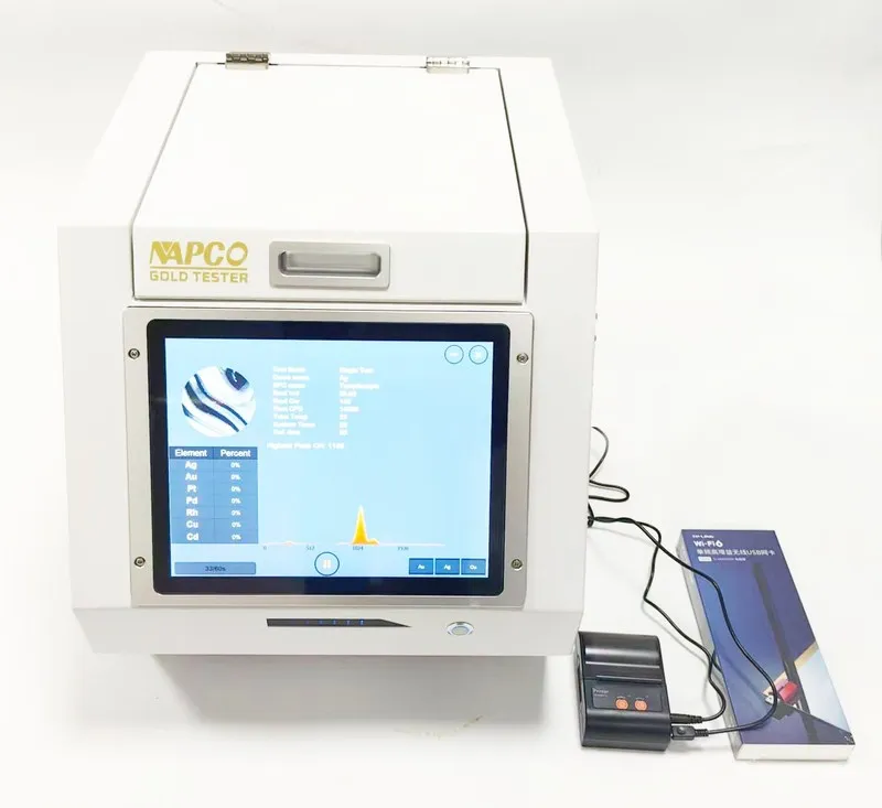Анализатор спектра 24K Gold XRF Spectrum Analyzer Gold platinum Purity Density 7