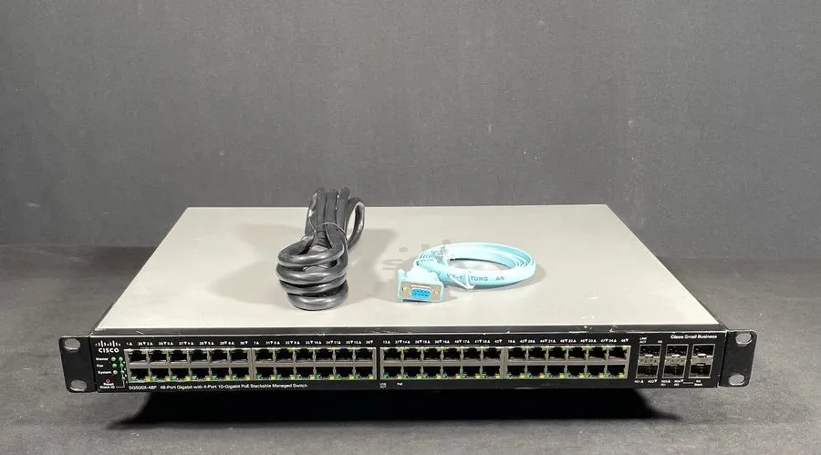 Коммутатор Cisco SG500X-48P-K9 48 Port PoE+ Stackable Managed Switch