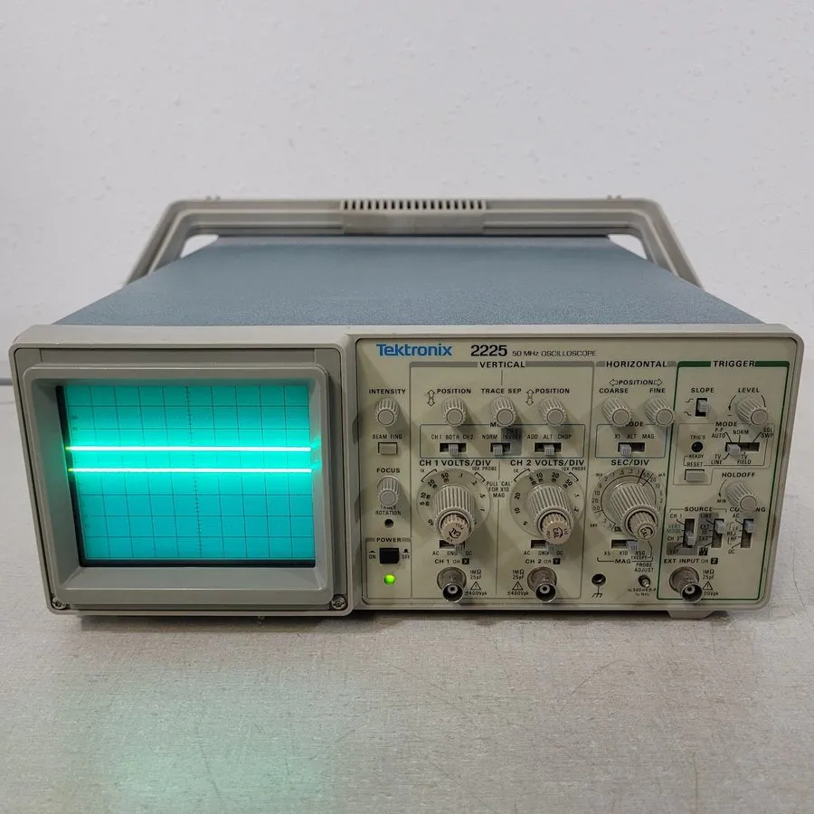 Осциллограф Tektronix 2225 50 MHz 2 Channel Analog Oscilloscope — фото лота 1